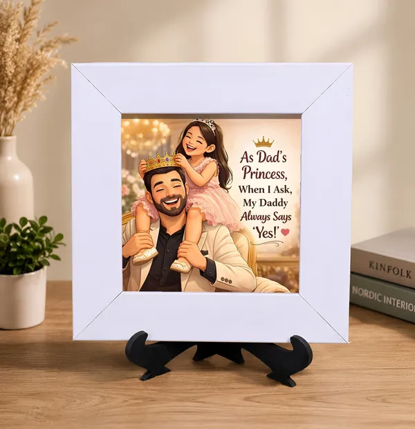 As_Dad's_Princess_Quote_Photo_Frame__With_Stand
