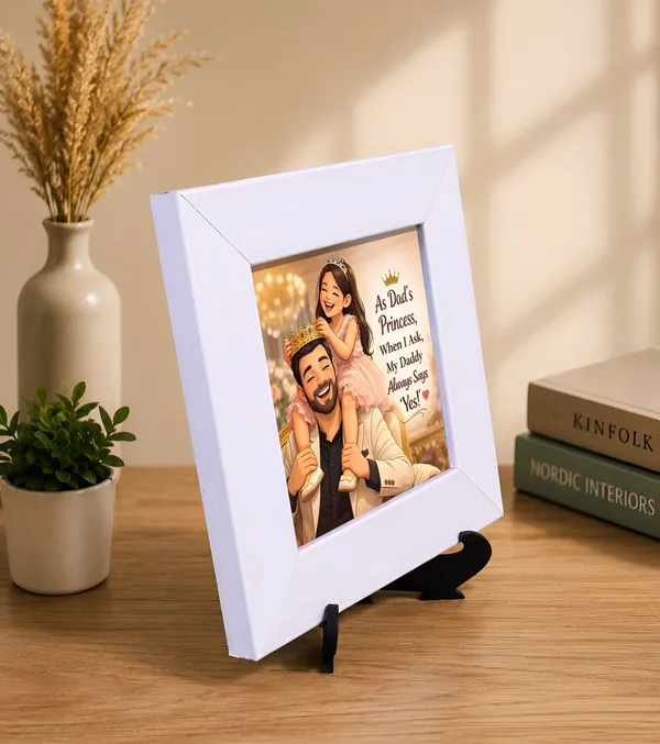 As_Dad's_Princess_Quote_Photo_Frame__With_Stand