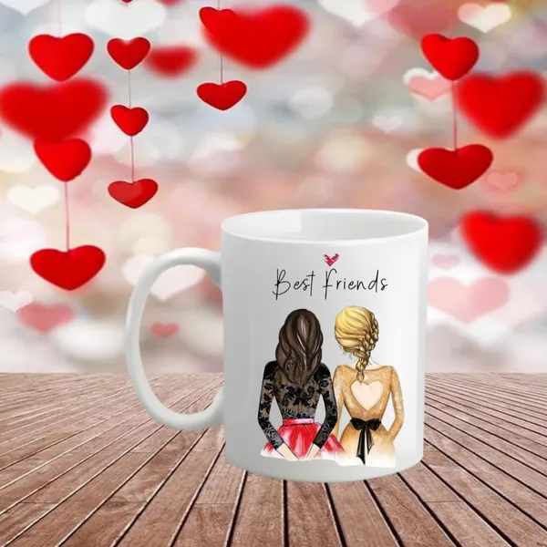 White_Ceramic_Best_Friends_Design_Mug