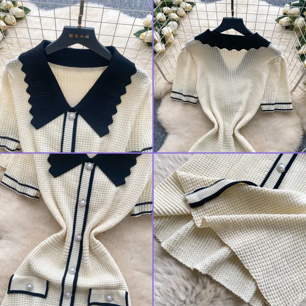 Off_White_Knit_Peter_Pan_Collar_Button_Down_Midi_For_Women