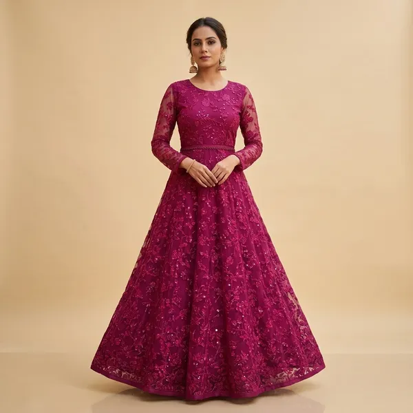 Unstitched_Magenta_Net_Embroidered_Dress_Material_For_Women