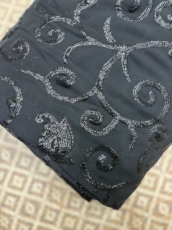Black_Georgette_Glitter_Swirl_Embellished_Unstitched_Dress_Material_For_Women