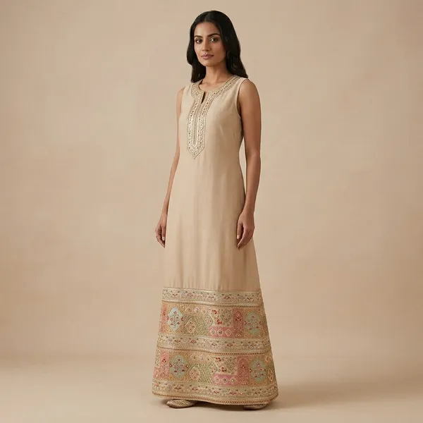 Off_White_Embroidered_Floral_Border_Lace_Unstitched_Dress_Material_For_Women
