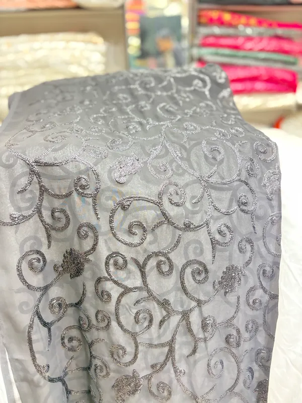 White_And_Silver_Organza_Glitter_Swirl_Embroidered_Unstitched_Dress_Material_For_Women