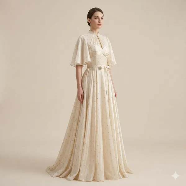 Off_White_Silk_Embroidered_Draped_Unstitched_Dress_Material_For_Women