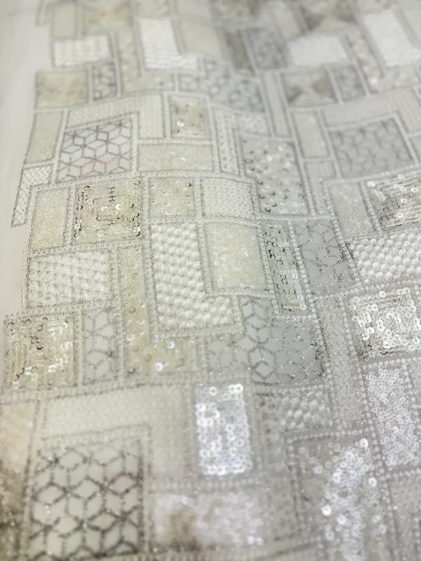 Silver_Georgette_Geometric_Sequin_Unstitched_Dress_Material_For_Women