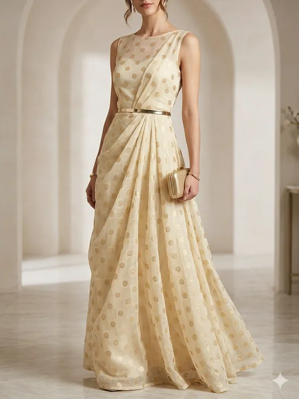 Cream_And_Gold_Polka_Dot_Embroidered_Unstitched_Dress_Material_For_Women