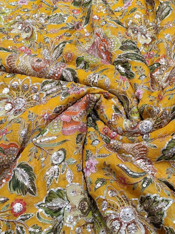 Mustard_Yellow_Organza_Sequin_Embroidered_Unstitched_Dress_Material_For_Women