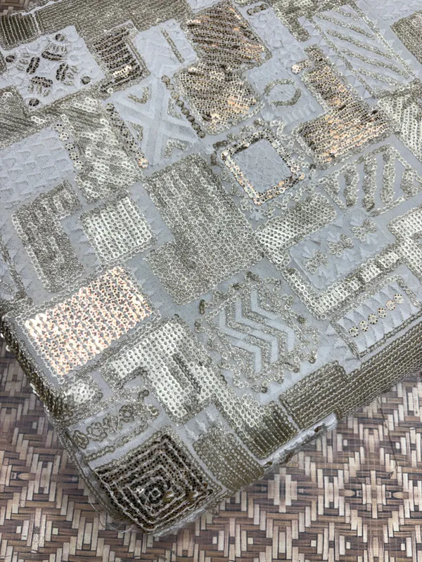 Silver_Georgette_Geometric_Sequin_Unstitched_Dress_Material_For_Women