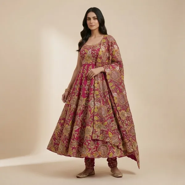 Pink_Georgette_Sequin_Embellished_Unstitched_Dress_Material_For_Women