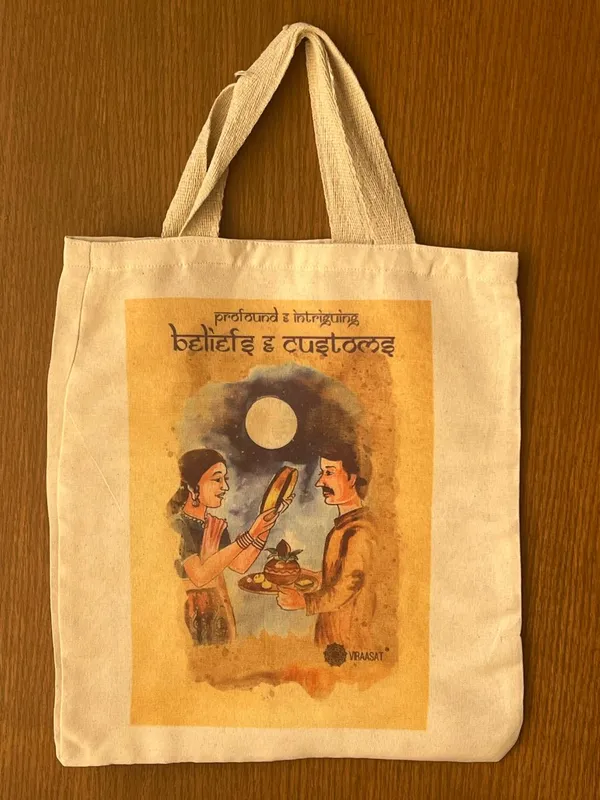 Viraasat_S_Beliefs_Customs_Tote_Bag_Set_Of_5