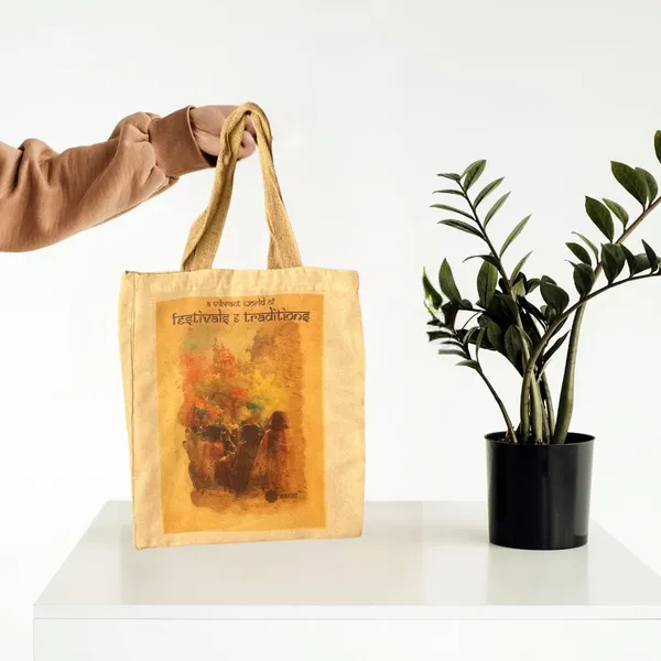 Viraasat_S_Festivals_Traditions_Tote_Bag_Set_Of_5