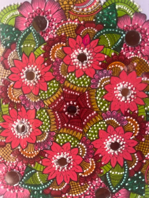 Exquisite_Hand_Painted_Mandala_Artwork_In_Premium_Frame_8_X_8_Inch_Viraasat_The_Legacy