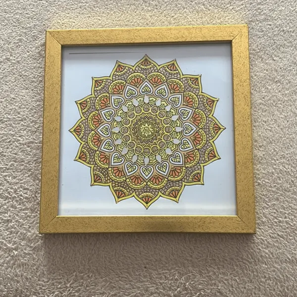 Timeless_Hand_Painted_Mandala_Art_In_Classic_Frame_8_X_8_Inch_Viraasat_The_Legacy