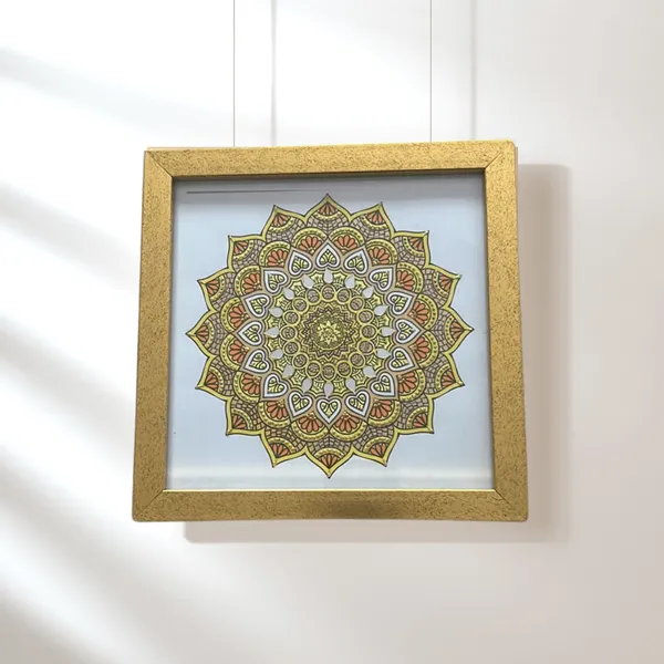 Timeless_Hand_Painted_Mandala_Art_In_Classic_Frame_8_X_8_Inch_Viraasat_The_Legacy