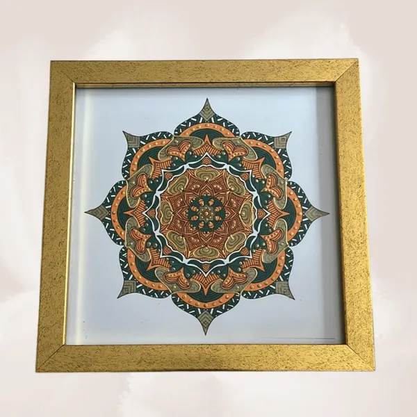Heritage_Hand_Painted_Mandala_Canvas_With_Deluxe_Frame_8_X_8_Inch_Viraasat_The_Legacy