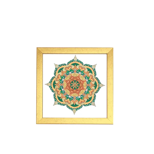 Heritage_Hand_Painted_Mandala_Canvas_With_Deluxe_Frame_8_X_8_Inch_Viraasat_The_Legacy