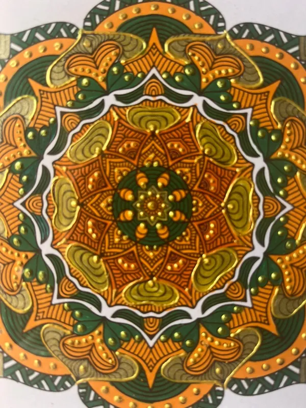 Heritage_Hand_Painted_Mandala_Canvas_With_Deluxe_Frame_8_X_8_Inch_Viraasat_The_Legacy