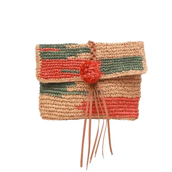 Raffia_Red_Green_Woven_Clutch_Viraasat_The_Legacy