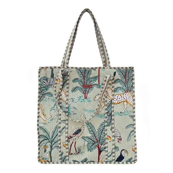 Jaipuri_Theme_Quilted_Bags_Green