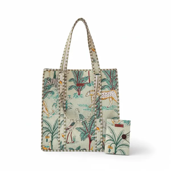 Jaipuri_Theme_Quilted_Bag_A5_Diary_Combo_Green