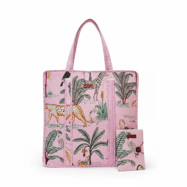 Jaipuri_Theme_Quilted_Bag_A5_Diary_Combo_Pink