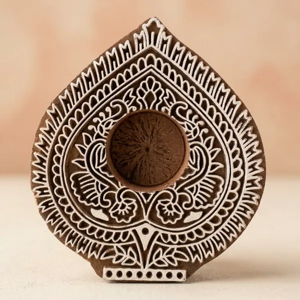 Teal_Light_Candle_Holder_Pan_Shape
