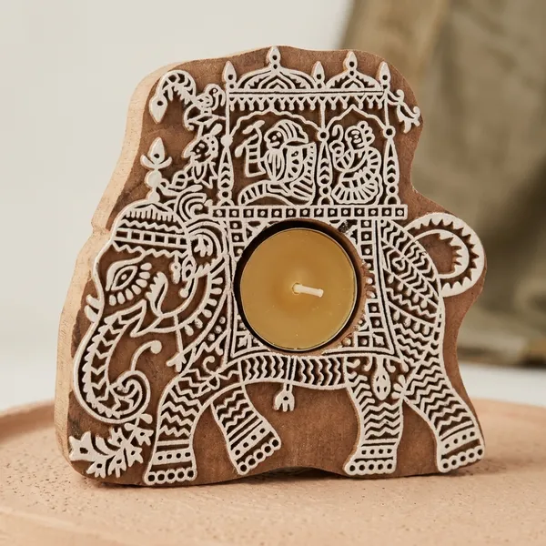 Tea_Light_Candle_Holder_Elephant_Shape