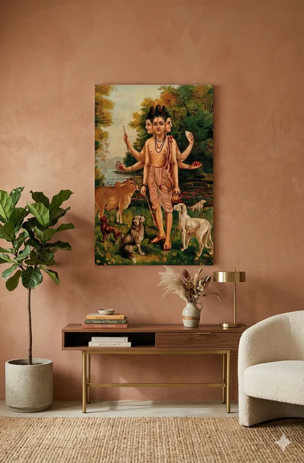 Multicolor_Canvas_Spiritual_Wall_Art_For_Living_Room,_Bedroom,_Meditation_Space_And_Pooja_Room