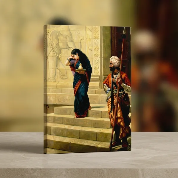 Sairandhri_by_Raja_Ravi_Varma_Famous_Canvas_Painting_|_Premium_Giclee_Mahabharat_Print_|_Heritage_Indian_Home_Decor_(Ready_to_Hang)