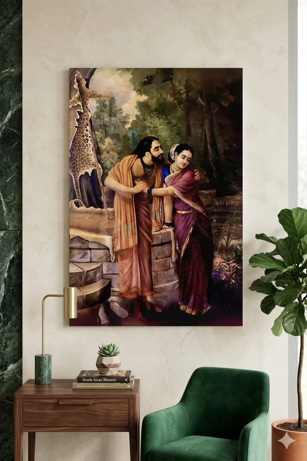 Arjun_and_Subhadra_from_the_Mahabharat_by_Raja_Ravi_Varma_Famous_Canvas_Painting_|_Premium_Giclee_Romantic_Print_|_Heritage_Indian_Home_Decor_(Ready_to_Hang)
