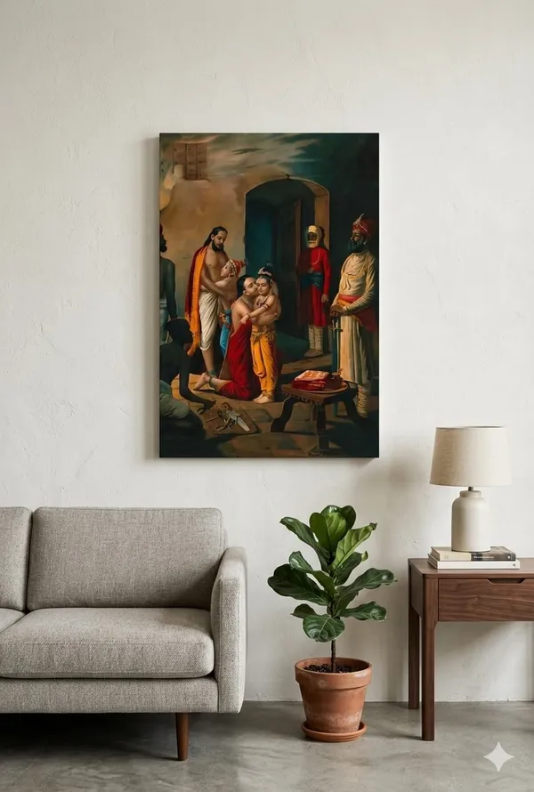 Multicolor_Canvas_Spiritual_Wall_Art_For_Living_Room,_Bedroom,_Meditation_Space_And_Pooja_Room