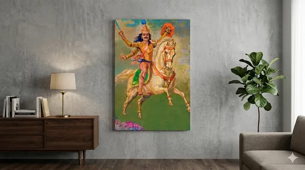 Kalki_Avatar_from_the_Puranas_by_Raja_Ravi_Varma_Famous_Canvas_Painting_|_Premium_Giclee_Divine_Warrior_Print_|_Heritage_Indian_Home_Decor_(Ready_to_Hang)