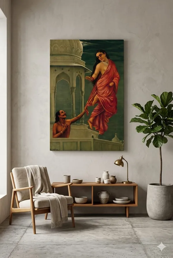 UrVashi_Pururavas_by_Raja_Ravi_Varma_Famous_Canvas_Painting_|_Premium_Giclee_Mythological_Print_|_Heritage_Indian_Home_Decor_(Ready_to_Hang)