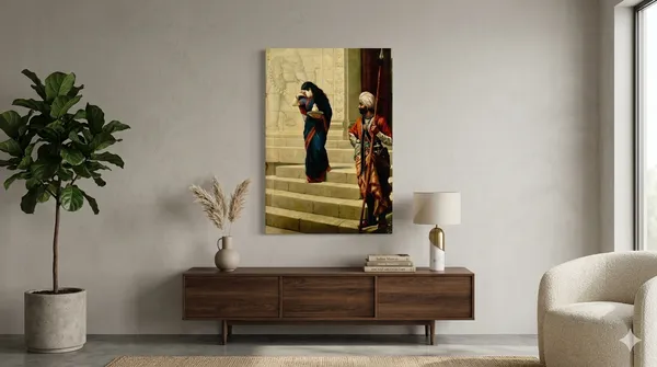 Sairandhri_by_Raja_Ravi_Varma_Famous_Canvas_Painting_|_Premium_Giclee_Mahabharat_Print_|_Heritage_Indian_Home_Decor_(Ready_to_Hang)