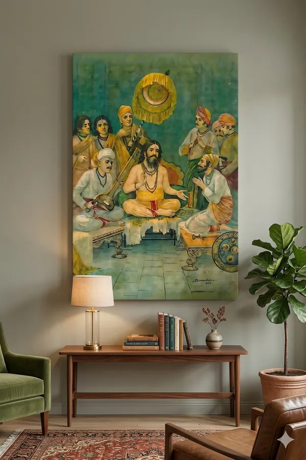Chhatrapati_Shivaji_Maharaj_&_Sant_Ramdas_Canvas_Wall_Art_|_By_Raja_Ravi_Varma_|_Premium_Giclee_Maratha_Heritage_Print_(Ready_to_Hang)