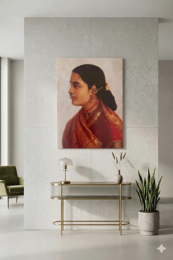 Traditional_Indian_Woman_Portrait_Canvas_Art_-_Premium_Raja_Ravi_Varma_Giclee_Print,_Vintage_Royal_Gallery_Wrapped_Decor