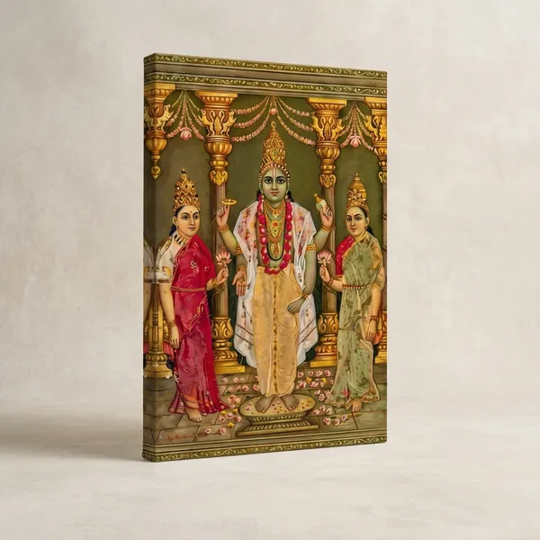 Multicolor_Canvas_Spiritual_Wall_Art_For_Living_Room,_Bedroom,_Meditation_Space_And_Pooja_Room