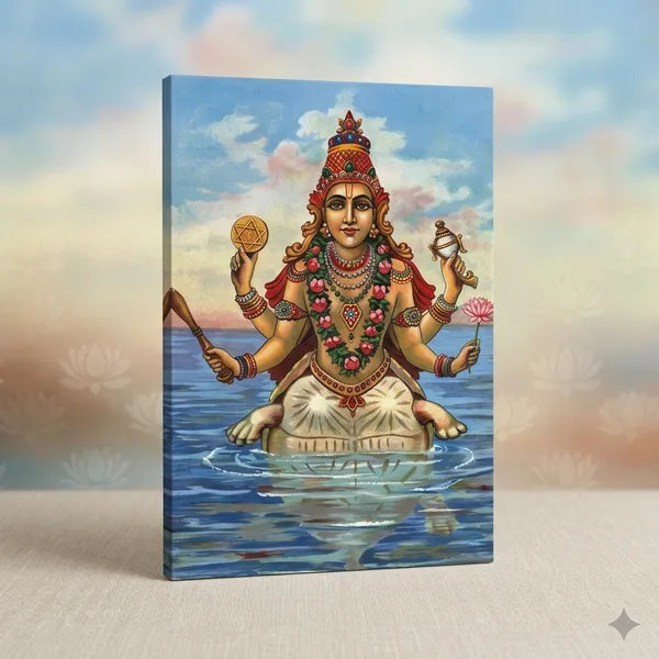 Kurma_Avatar_of_Vishnu_by_Raja_Ravi_Varma_Famous_Canvas_Painting_|_Premium_Giclee_Dashavatara_Print_|_Hindu_Spiritual_Home_Decor_(Ready_to_Hang)