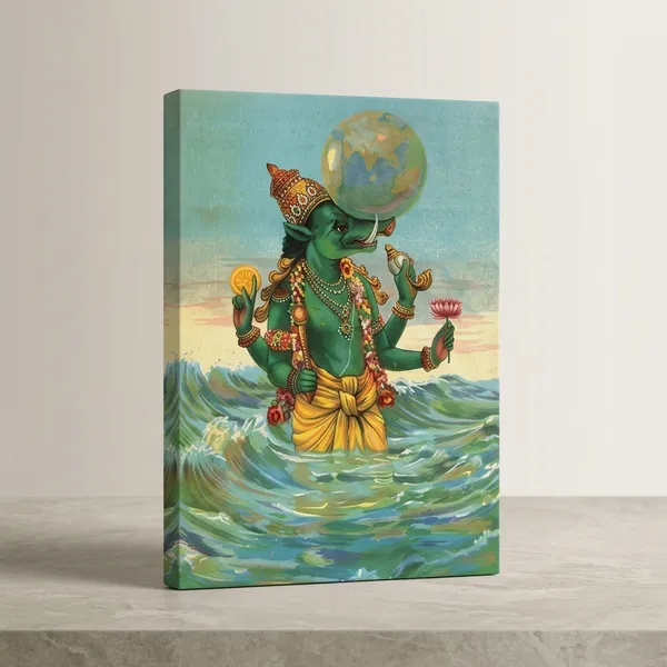 Varaha_Avatar_by_Raja_Ravi_Varma_-_Famous_Canvas_Painting