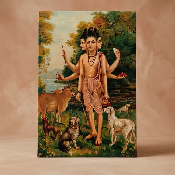 Multicolor_Canvas_Spiritual_Wall_Art_For_Living_Room,_Bedroom,_Meditation_Space_And_Pooja_Room