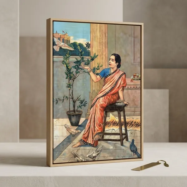 Sita_from_the_Ramayan_by_Raja_Ravi_Varma_Famous_Canvas_Painting_|_Premium_Giclee_Vintage_Portrait_Print_|_Heritage_Indian_Home_Decor_(Ready_to_Hang)