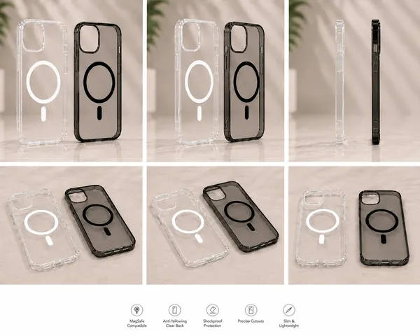 Combo_Iphone_15_Black_Acrylic_Magsafe_And_Transparent_Acrylic_Magsafe