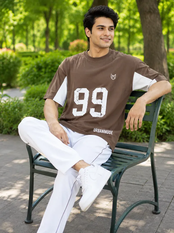 Brown_Cotton_Oversized_T-Shirt_For_Men