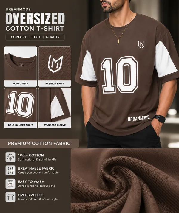Brown_Cotton_Oversized_T-Shirt_For_Men