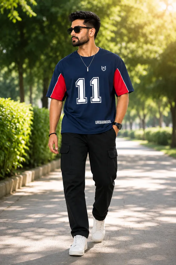 Navy_Cotton_Oversized_T-Shirt_For_Men