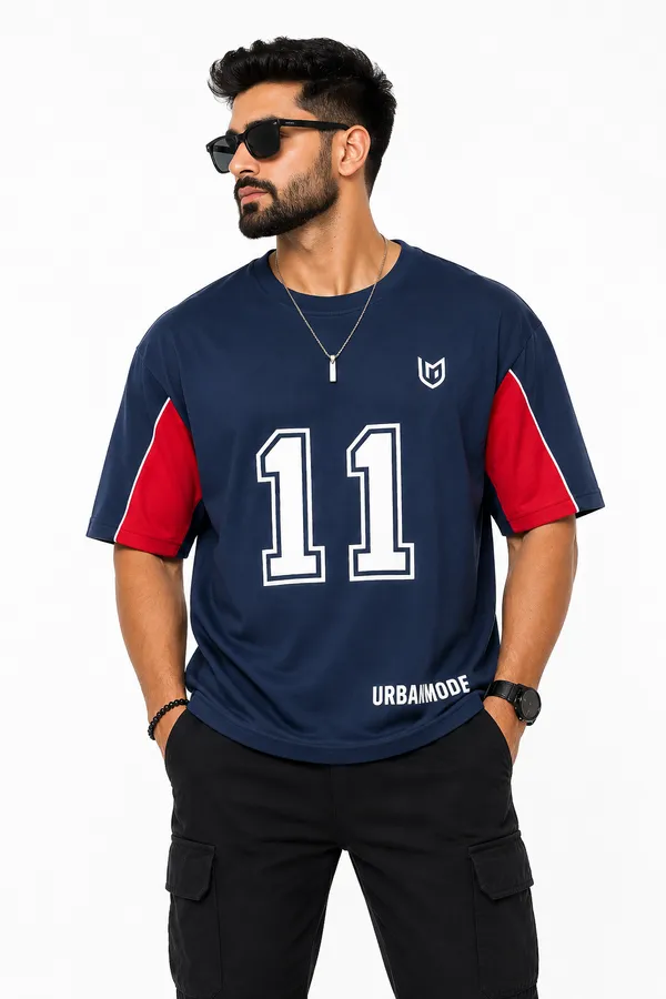 Navy_Cotton_Oversized_T-Shirt_For_Men