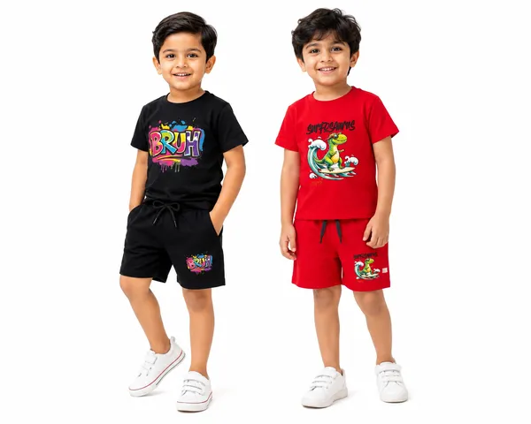 Black_And_Red_Cotton_T-Shirt_And_Shorts_Set_For_Boys_Pack_Of_2