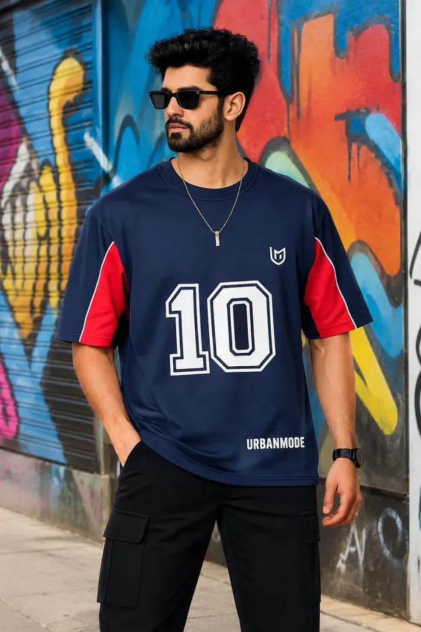 Navy_Cotton_Oversized_T-Shirt_For_Men