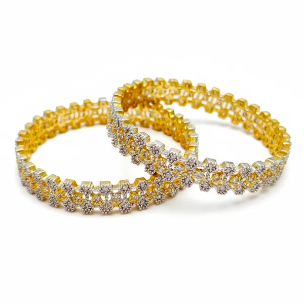 Gold_And_White_Brass_Premium_And_Elegant_Bangle_For_Women